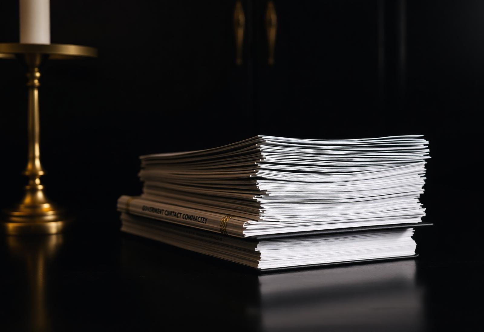 OnyxAnchor team reviewing government contracting documentation and compliance standards