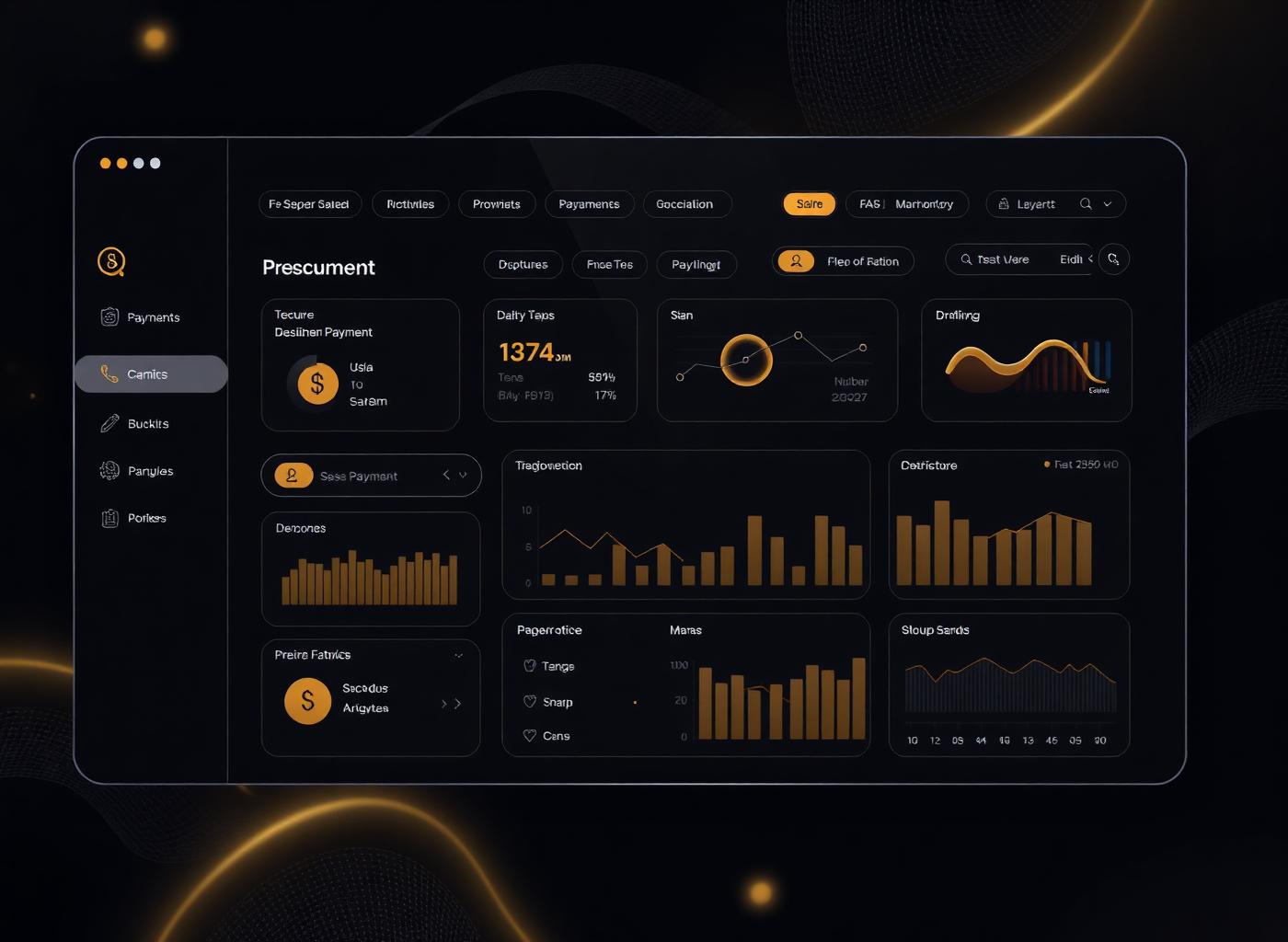 Procurement dashboard concept